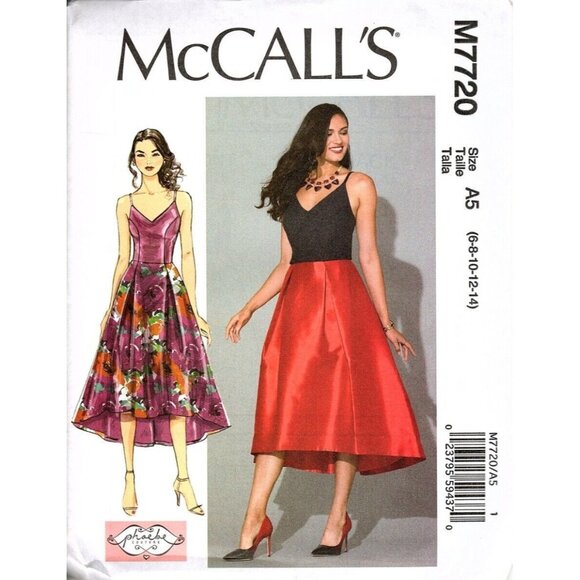 McCall's M7720 Misses 6 to 14 Phoebe Couture Dress Uncut Sewing Pattern New - Picture 1 of 2